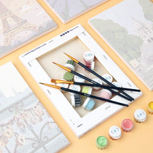 Cargar imagen en el visor de la galería, Mini Pintar por números 15x20cm (6 piezas) - Francia Romántica