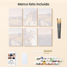 Cargar imagen en el visor de la galería, Mini Pintar por números 15x20cm (6 piezas) - Toscana Clásica