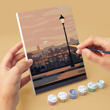 Cargar imagen en el visor de la galería, Mini Pintar por números 15x20cm (6 piezas) - Encanto de París