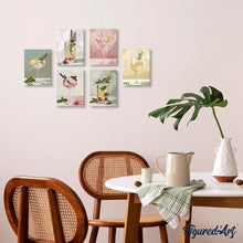Cargar imagen en el visor de la galería, Mini Pintar por números 15x20cm (6 piezas) - Bebidas Botánicas