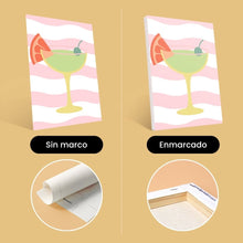 Cargar imagen en el visor de la galería, Mini Pintar por números 15x20cm (6 piezas) - Cócteles Pop Art