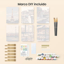 Cargar imagen en el visor de la galería, Mini Pintar por números 15x20cm (6 piezas) - Cócteles Pop Art