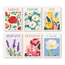 Cargar imagen en el visor de la galería, Mini Pintar por números 15x20cm (6 piezas) - Flores de Alegría Figured'Art