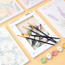 Cargar imagen en el visor de la galería, Mini Pintar por números 15x20cm (6 piezas) - Flores de Alegría