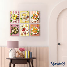 Cargar imagen en el visor de la galería, Mini Pintar por números 15x20cm (6 piezas) - Delicias de Verano