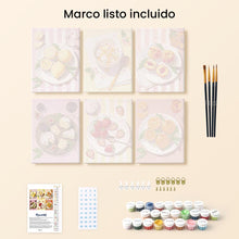 Cargar imagen en el visor de la galería, Mini Pintar por números 15x20cm (6 piezas) - Delicias de Verano