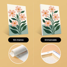 Cargar imagen en el visor de la galería, Mini Pintar por números 15x20cm (6 piezas) - Flores Modernas