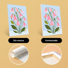 Cargar imagen en el visor de la galería, Mini Pintar por números 15x20cm (6 piezas) - Flores Pastel