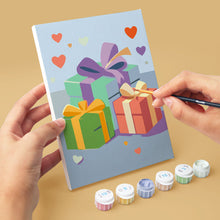 Cargar imagen en el visor de la galería, Mini Pintar por números 15x20cm (6 piezas) - Amor Cotidiano