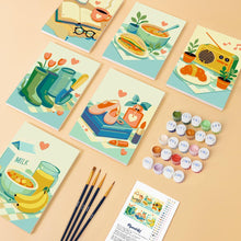 Cargar imagen en el visor de la galería, Mini Pintar por números 15x20cm (6 piezas) - Pequeñas Alegrías