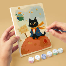 Cargar imagen en el visor de la galería, Mini Pintar por números 15x20cm (6 piezas) - El Gatito