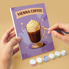 Cargar imagen en el visor de la galería, Mini Pintar por números 15x20cm (6 piezas) - Cafés del Mundo
