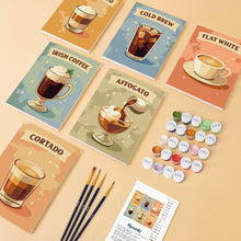 Cargar imagen en el visor de la galería, Mini Pintar por números 15x20cm (6 piezas) - Café de Especialidad