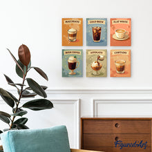 Cargar imagen en el visor de la galería, Mini Pintar por números 15x20cm (6 piezas) - Café de Especialidad