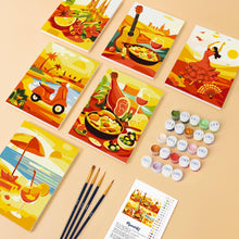 Cargar imagen en el visor de la galería, Mini Pintar por números 15x20cm (6 piezas) - España Vibrante
