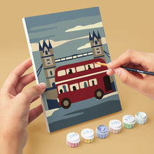 Cargar imagen en el visor de la galería, Mini Pintar por números 15x20cm (6 piezas) - Encanto Británico