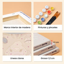 Cargar imagen en el visor de la galería, Mini Pintar por números 15x20cm (6 piezas) - Campesinos Encantadores