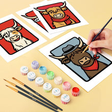 Cargar imagen en el visor de la galería, Mini Pintar por números 15x20cm (6 piezas) - Equipo Muu