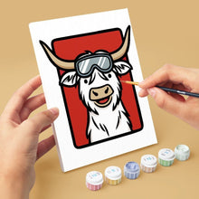 Cargar imagen en el visor de la galería, Mini Pintar por números 15x20cm (6 piezas) - Equipo Muu