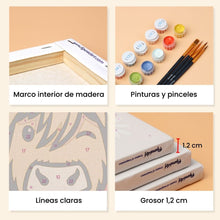 Cargar imagen en el visor de la galería, Mini Pintar por números 15x20cm (6 piezas) - Equipo Muu