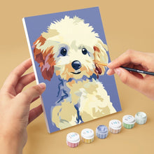 Cargar imagen en el visor de la galería, Mini Pintar por números 15x20cm (6 piezas) - Retratos Modernos de Perros 2
