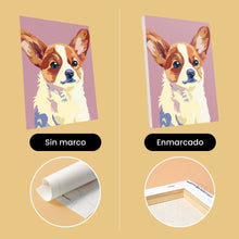 Cargar imagen en el visor de la galería, Mini Pintar por números 15x20cm (6 piezas) - Retratos Modernos de Perros 2