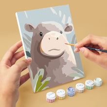 Cargar imagen en el visor de la galería, Mini Pintar por números 15x20cm (6 piezas) - Retratos de Fauna Salvaje 1