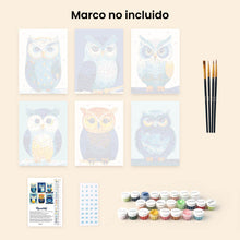 Cargar imagen en el visor de la galería, Mini Pintar por números 15x20cm (6 piezas) - Vigilia Colorida