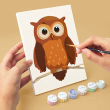 Cargar imagen en el visor de la galería, Mini Pintar por números 15x20cm (6 piezas) - Guardianes del Bosque