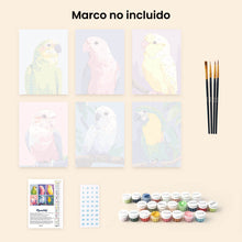 Cargar imagen en el visor de la galería, Mini Pintar por números 15x20cm (6 piezas) - Melodía de la Jungla