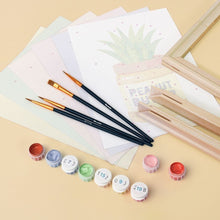 Cargar imagen en el visor de la galería, Mini Pintar por números 15x20cm (6 piezas) - Jardín en Frascos