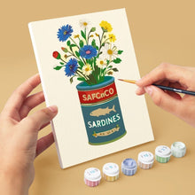 Cargar imagen en el visor de la galería, Mini Pintar por números 15x20cm (6 piezas) - Botellas Florecientes