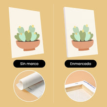 Cargar imagen en el visor de la galería, Mini Pintar por números 15x20cm (6 piezas) - Colección de Cactus Tiernos 2