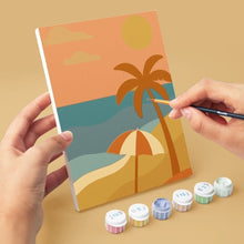 Cargar imagen en el visor de la galería, Mini Pintar por números 15x20cm (6 piezas) - Vibras Retro de Verano