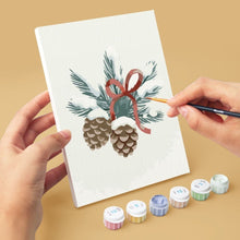 Cargar imagen en el visor de la galería, Mini Pintar por números 15x20cm (6 piezas) - Mercado de Flores 1