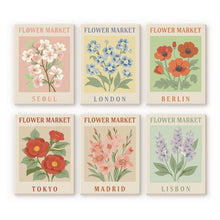 Cargar imagen en el visor de la galería, Mini Pintar por números 15x20cm (6 piezas) - Mercado de Flores 2 Figured'Art