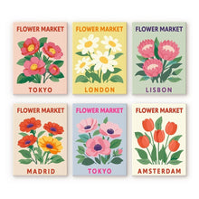 Cargar imagen en el visor de la galería, Mini Pintar por números 15x20cm (6 piezas) - Mercado de Flores 3 Figured'Art