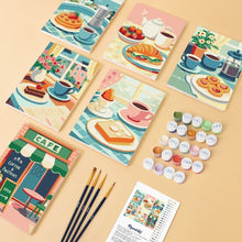 Cargar imagen en el visor de la galería, Mini Pintar por números 15x20cm (6 piezas) - Delicias de Café