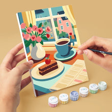 Cargar imagen en el visor de la galería, Mini Pintar por números 15x20cm (6 piezas) - Delicias de Café