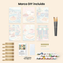Cargar imagen en el visor de la galería, Mini Pintar por números 15x20cm (6 piezas) - Delicias de Café