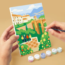 Cargar imagen en el visor de la galería, Mini Pintar por números 15x20cm (6 piezas) - Monumentos Europeos