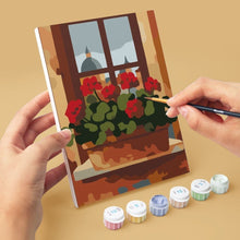 Cargar imagen en el visor de la galería, Mini Pintar por números 15x20cm (6 piezas) - Campo Italiano