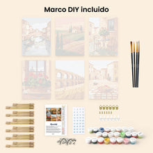 Cargar imagen en el visor de la galería, Mini Pintar por números 15x20cm (6 piezas) - Campo Italiano