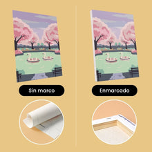 Cargar imagen en el visor de la galería, Mini Pintar por números 15x20cm (6 piezas) - Primavera en Tokio