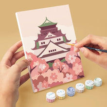 Cargar imagen en el visor de la galería, Mini Pintar por números 15x20cm (6 piezas) - Espíritu de Japón