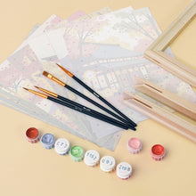 Cargar imagen en el visor de la galería, Mini Pintar por números 15x20cm (6 piezas) - Japón Sereno