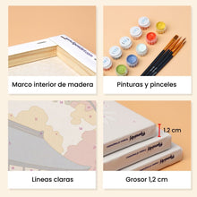 Cargar imagen en el visor de la galería, Mini Pintar por números 15x20cm (6 piezas) - Japón Sereno