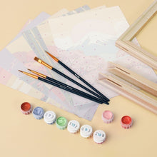 Cargar imagen en el visor de la galería, Mini Pintar por números 15x20cm (6 piezas) - Atardecer en Japón