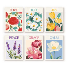 Cargar imagen en el visor de la galería, Mini Pintar por números 15x20cm (6 piezas) - Emociones en Flor 1 Figured'Art