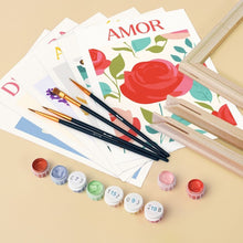 Cargar imagen en el visor de la galería, Mini Pintar por números 15x20cm (6 piezas) - Emociones en Flor 3